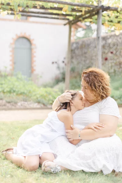 bonheur robe enfant amour gris